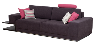 BL 102 3 seater sofa-bed with shelf