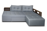 Very Happy L-shape sofa-bed with shelves