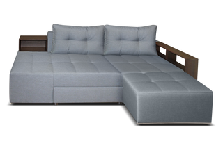 Very Happy L-shape sofa-bed with shelves