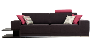 BL 102 3 seater sofa-bed with shelf