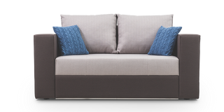 Quanti 2 seater sofa-bed L120 with narrow sides