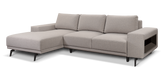 Liri L-shape sofa-bed with shelf