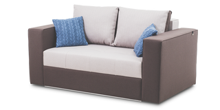 Quanti 2 seater sofa-bed L120 with narrow sides