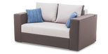 Quanti 2 seater sofa-bed L120 with narrow sides