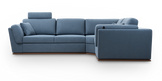 Softy sectional sofa bed with shelves