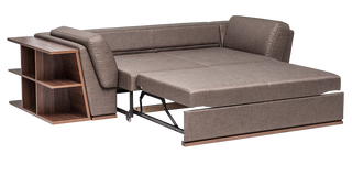 Softy 3 seater sofa-bed with shelves