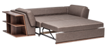 Softy 3 seater sofa-bed with shelves