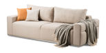 Santy 3 seater sofa-bed with additional backrests and pillows