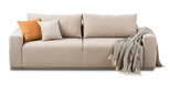 Santy 3 seater sofa-bed with additional backrests and pillows