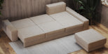 Terni L-shape sofa-bed